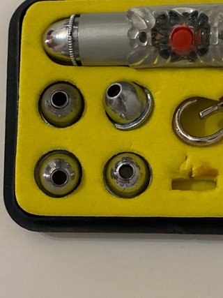 Puntatore laser con 5 testine