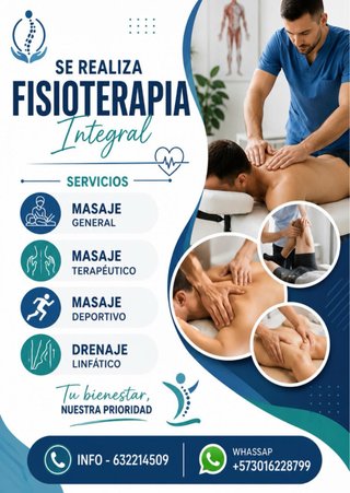 Se ofrece servicio de Fisioterapia