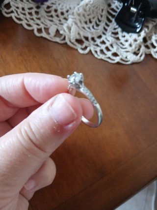 Anello con pietra argento