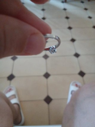 Anello con pietra argento