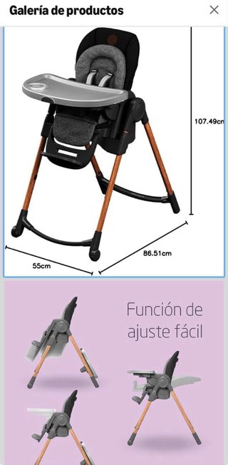 Trona evolutiva para bebé