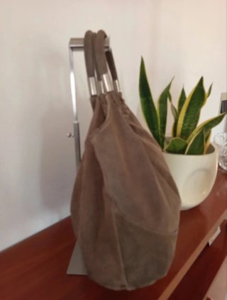 Borsa Artigianale in Camoscio Marrone