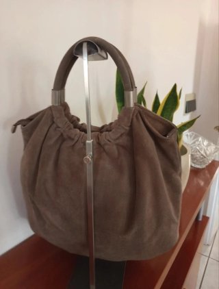 Borsa Artigianale in Camoscio Marrone