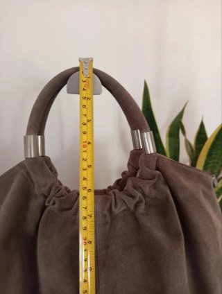 Borsa Artigianale in Camoscio Marrone
