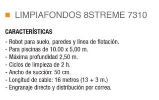 Limpiafondos piscina
