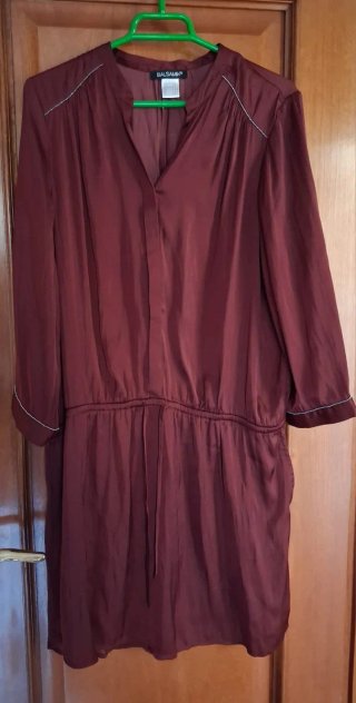 Vestido camisero manga 3/4