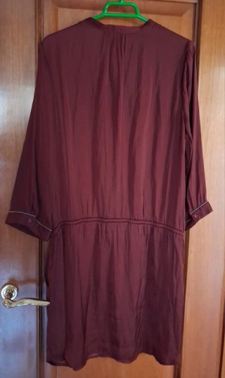 Vestido camisero manga 3/4