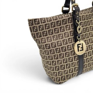 Borsa Fendi Tela FF Zucchino