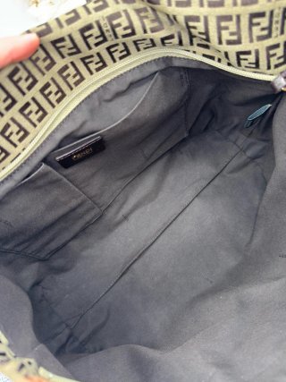 Borsa Fendi Tela FF Zucchino