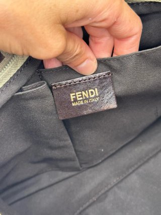 Borsa Fendi Tela FF Zucchino