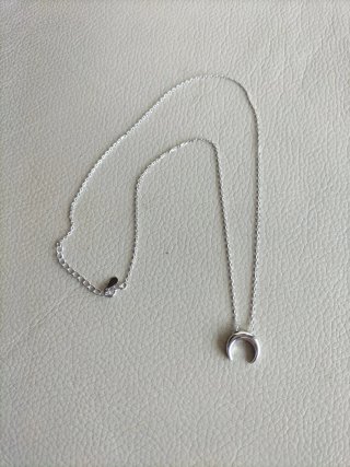 Collar Plata 925 Luna Creciente chica nuevo