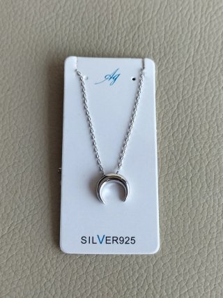 Collar Plata 925 Luna Creciente chica nuevo