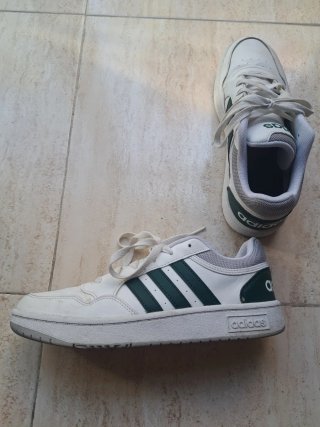 Zapatillas Niño Adidas Blancas y Verdes