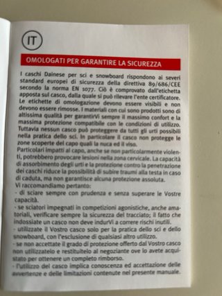 Coppia Caschi Sci/Snowboard Junior Dainese Rossi