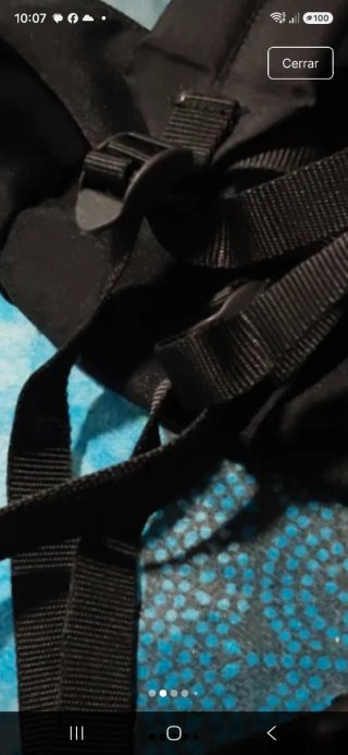 Mochila Lafuma azul y negra
