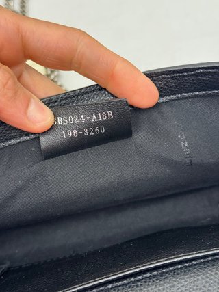 Fendi Pochette Kan Logo F Nera Argento