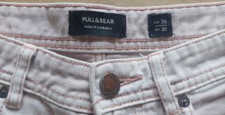 PANTALÓN VAQUERO CORTO ROSA ROTO UNISEX TALLA 38