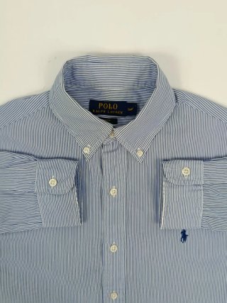 Camisa Rayas Azules Ralph Lauren Talla S
