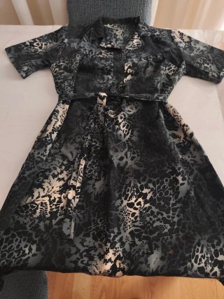 Vestido estampado mujer