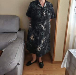 Vestido estampado mujer