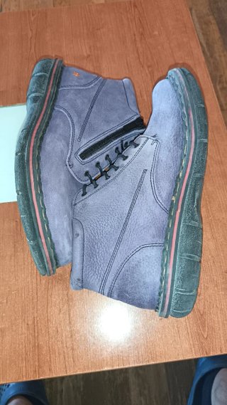 Botas de caña baja moradas