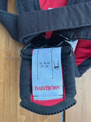 Portabebés Babybjörn Negro/Rojo