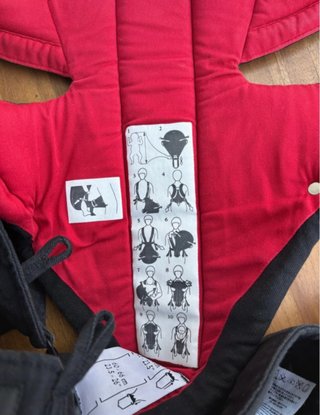 Portabebés Babybjörn Negro/Rojo