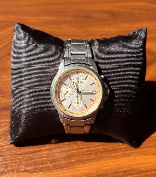 Seiko Cronógrafo Vintage 7T92-0BA0 Plata/Crema