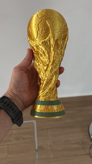 Réplica Copa del Mundo 3D Dorada