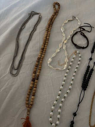 Lote Bisutería Hombre Collares Pulseras