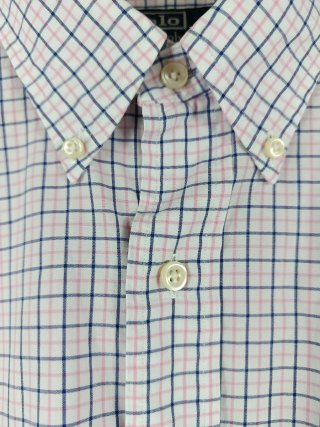 Camisa Polo Ralph Lauren cuadros manga corta Talla