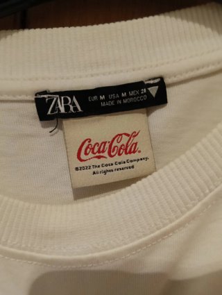 Camiseta Zara Coca-Cola Talla M