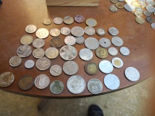 Cofre de monedas antiguas 45 monedas interesantes