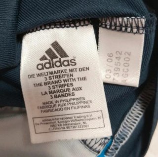 Camiseta Adidas Climalite Vintage y2k Gris/Azul