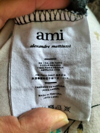 Sudadera Ami Negra con Capucha Talla M