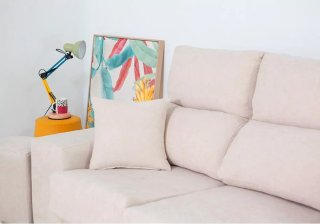 Sofá de TUCO modelo friends 3 Plazas Beige/Rosa