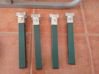 Somier 90cm Hierro y Madera