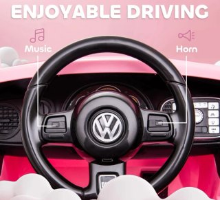 Coche Eléctrico VW Beetle Rosa