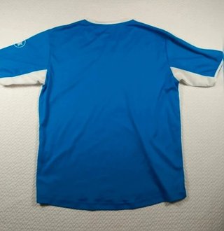 Camiseta Luanvi Retro Fútbol Azul Bordada