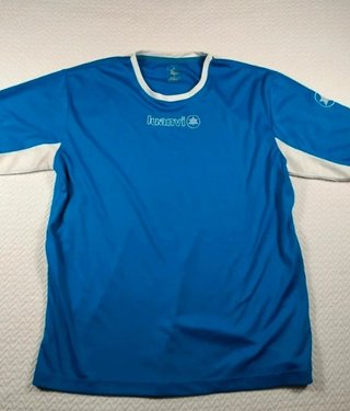 Camiseta Luanvi Retro Fútbol Azul Bordada