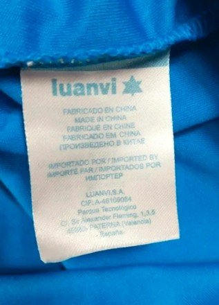 Camiseta Luanvi Retro Fútbol Azul Bordada
