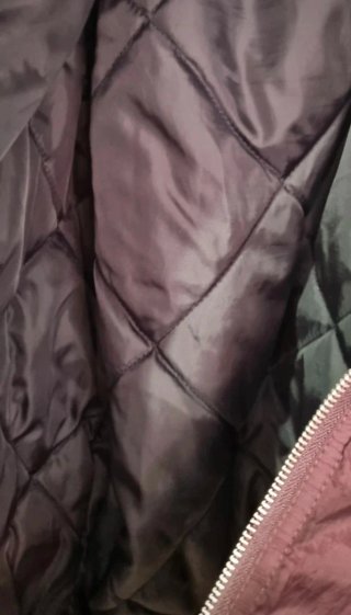 Cazadora Bomber Zara Hombre Negra/granate