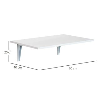 Mesa abatible de pared ahorro espacio blanco