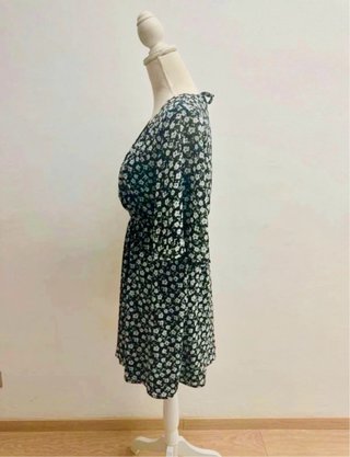 Vestito corto fantasia fiori