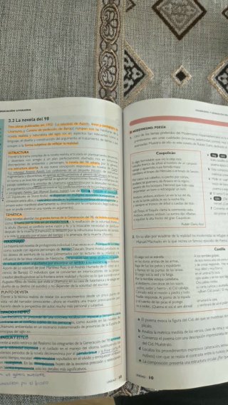 Lengua castellana y literatura 2, Le Bachillerato