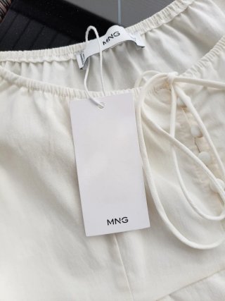 Mango Top Blanco Talla XS/34