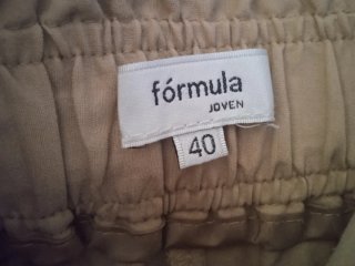 Pantalón Formula Joven Beige Talla M