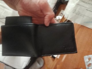 Cartera Seneca Piel Negra Nueva