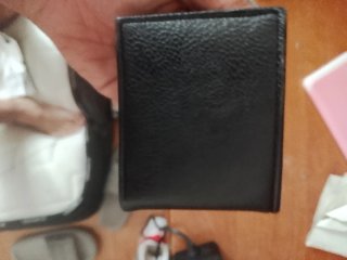 Cartera Seneca Piel Negra Nueva