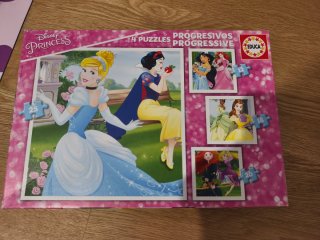 Puzzle Disney Princess 4 Puzzles Progresivos